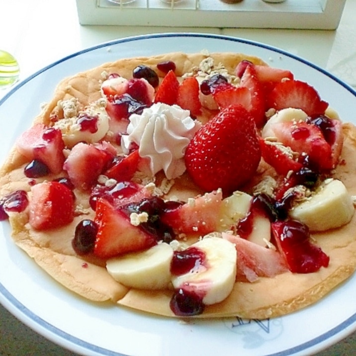 ホットケーキミックスで簡単いちごのガレット